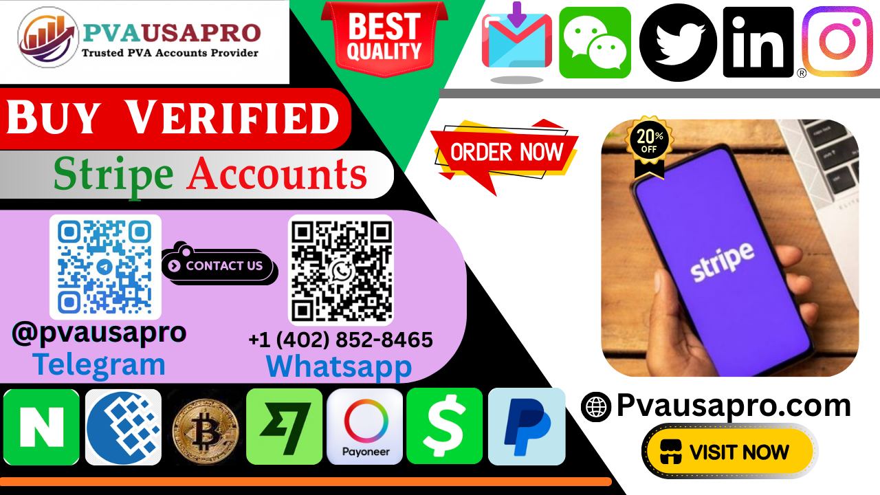Secure Your Business with Verified Stripe Accounts Available Here