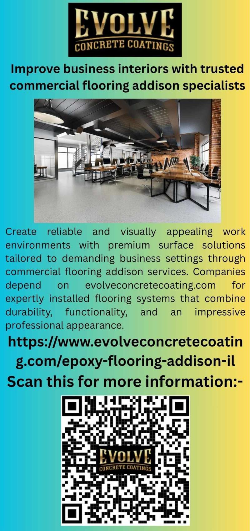Improve business interiors with trusted commercial flooring addison specialists