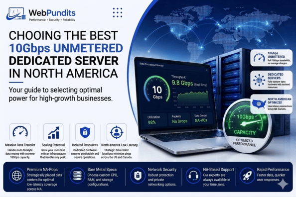 Choosing the Best 10Gbps Unmetered Dedicated Server in North America