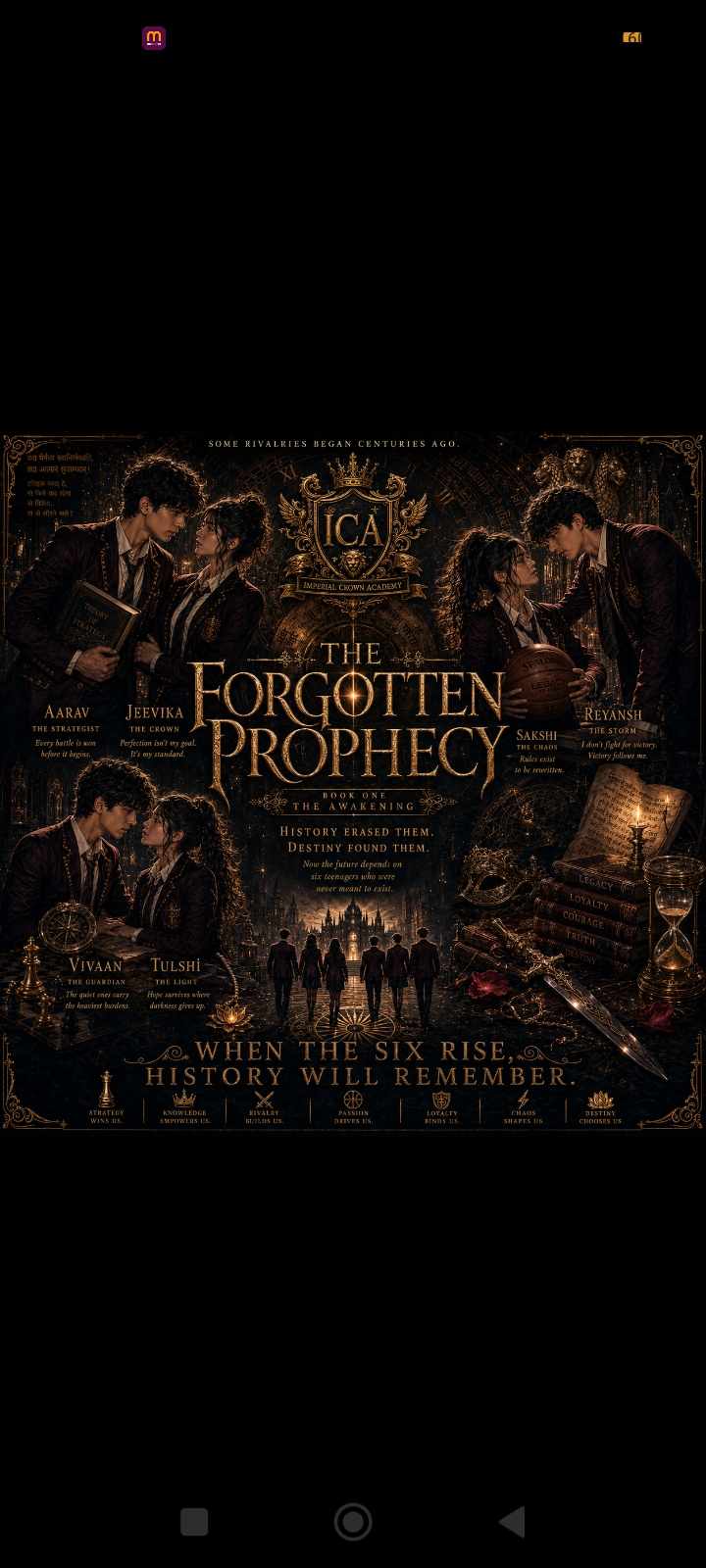 THE FORGOTTEN PROPHECY   :     season one  ─ The Awakening