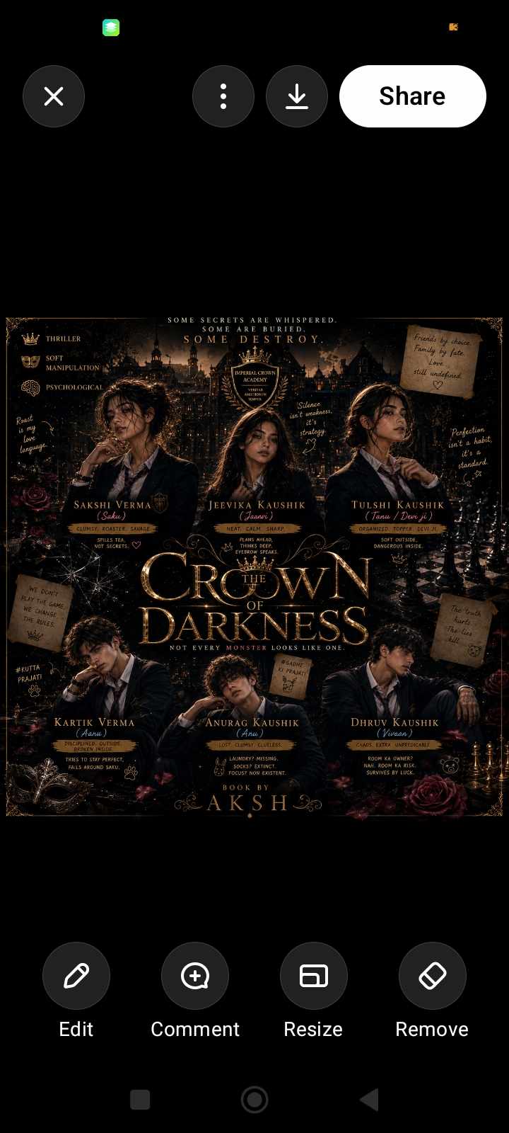 The Crown of Darkness : season 1 👑