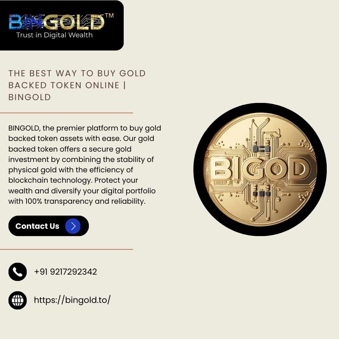 Buy Gold Backed Token Online for Secure Gold Investment