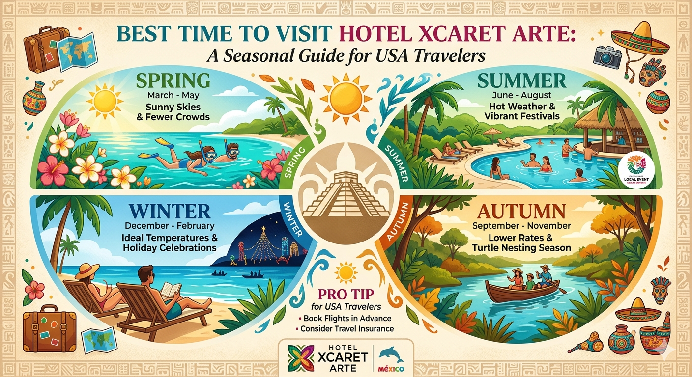 Best Time to Visit Hotel Xcaret Arte: A Seasonal Guide for USA Travelers