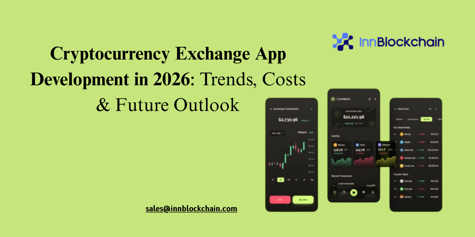 Cryptocurrency Exchange App Development in 2026: Trends, Costs & Future Outlook
