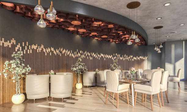 Luxurious upscale restaurant