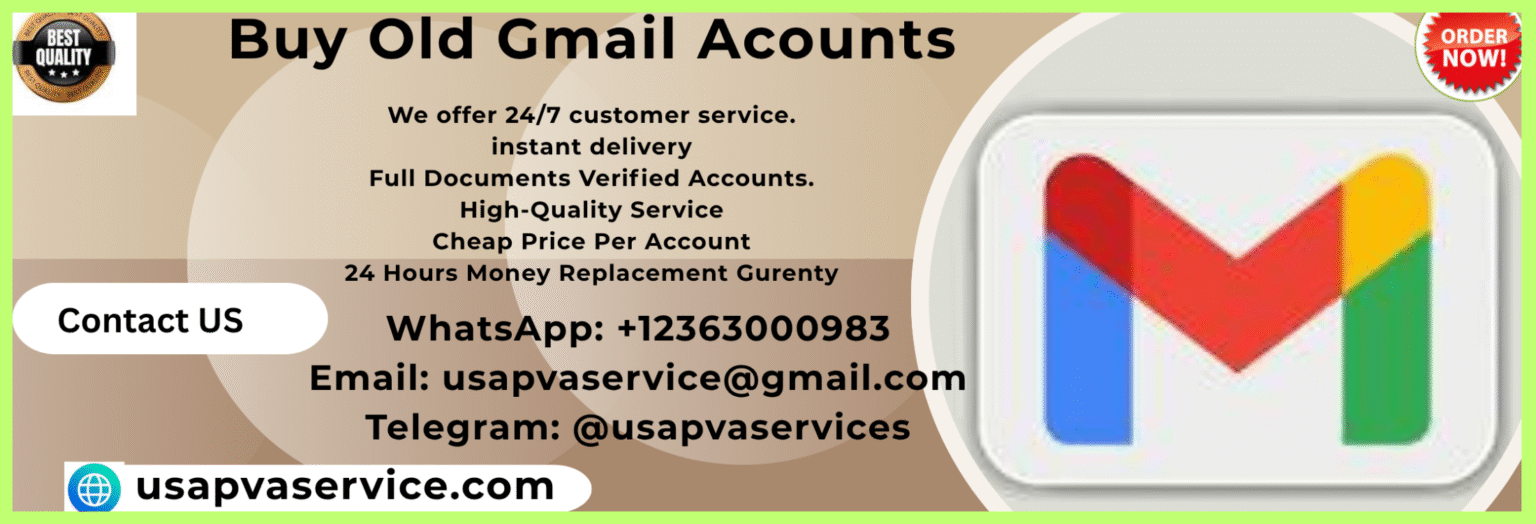 Buy Old Gmail Accounts with High Trust & PVA In 2026