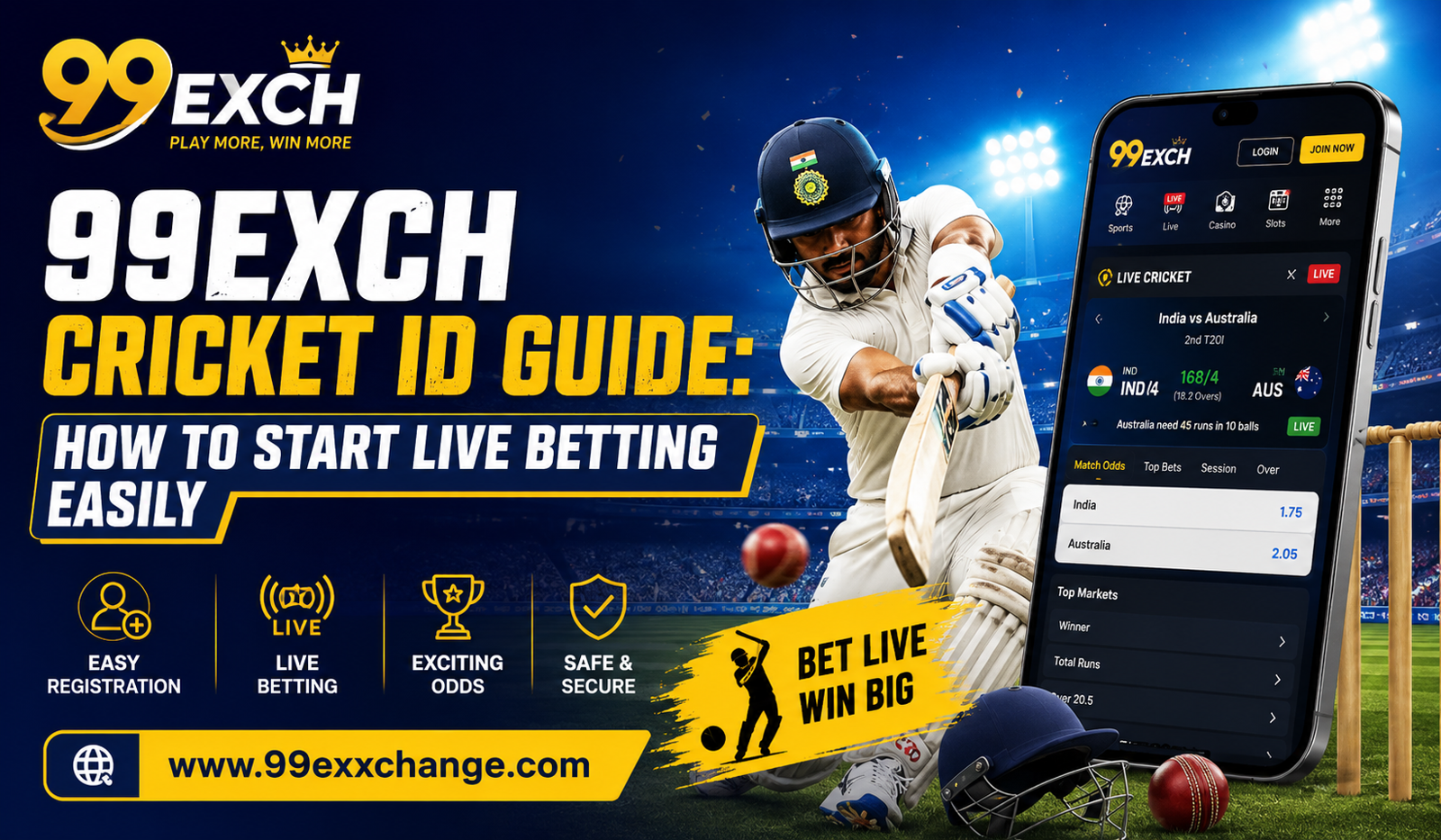 99Exch Cricket ID Guide: How to Start Live Betting Easily