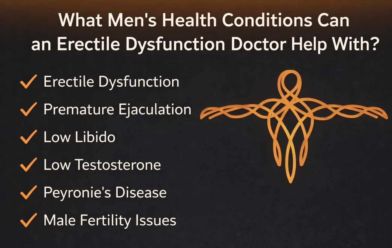 What Men’s Health Conditions Can an Erectile Dysfunction Doctor Help With?