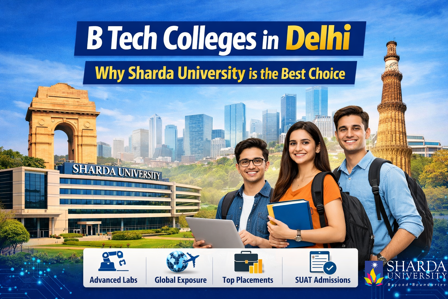 B Tech Colleges in Delhi: Why Sharda University is the Best Choice in 2026