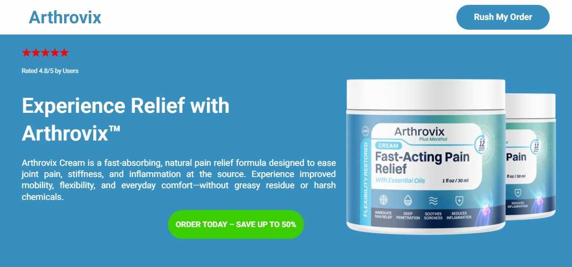 Arthrovix Cream Reviews (Price 2026) – How Does It Work?