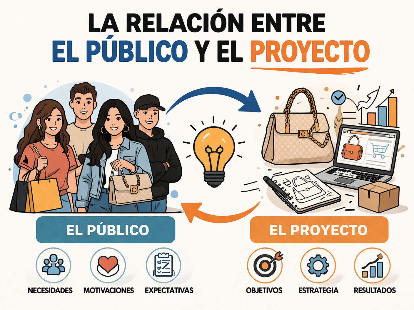 La relación entre el público y el proyecto