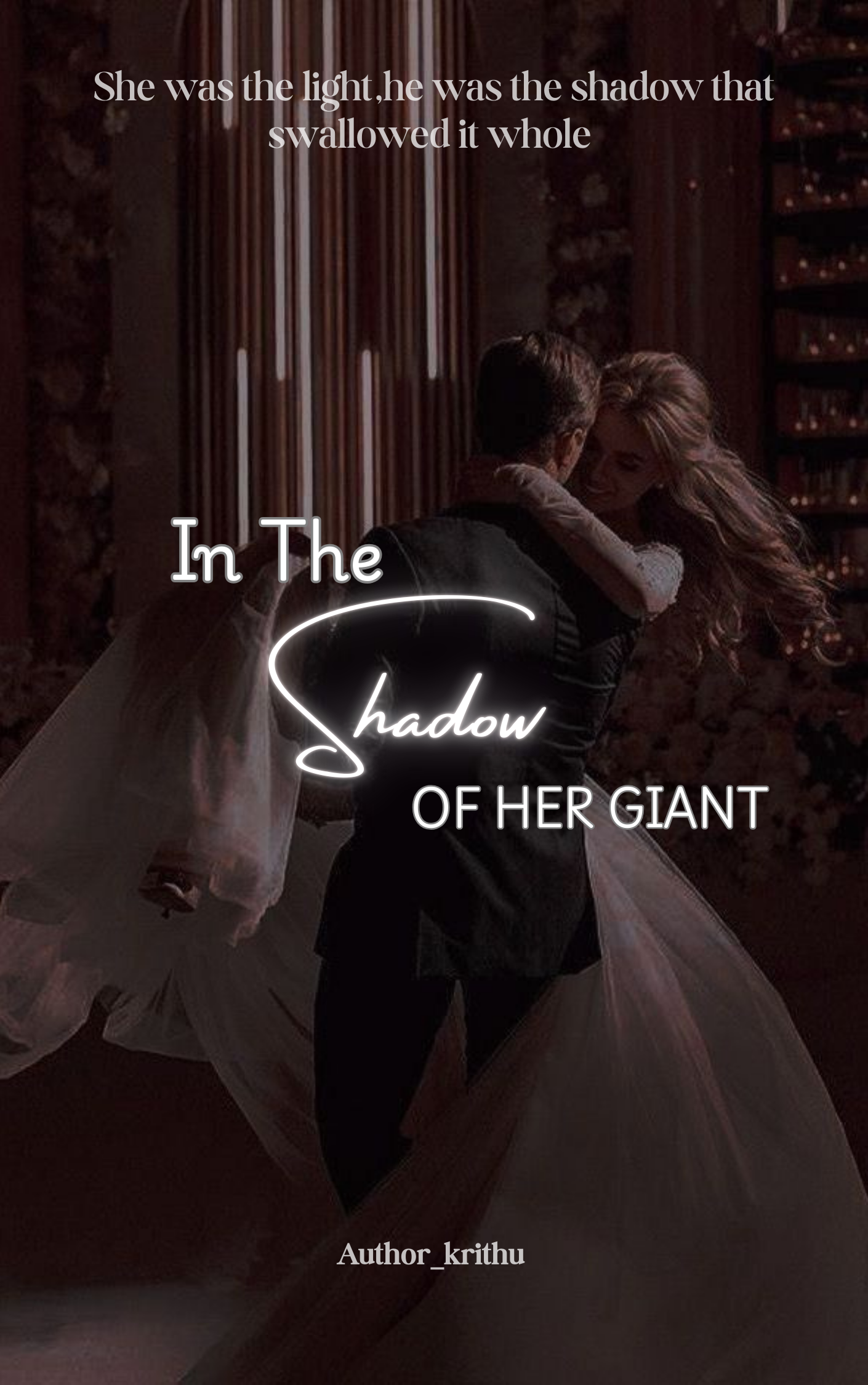 IN THE SHADOW OF HER GIANT.