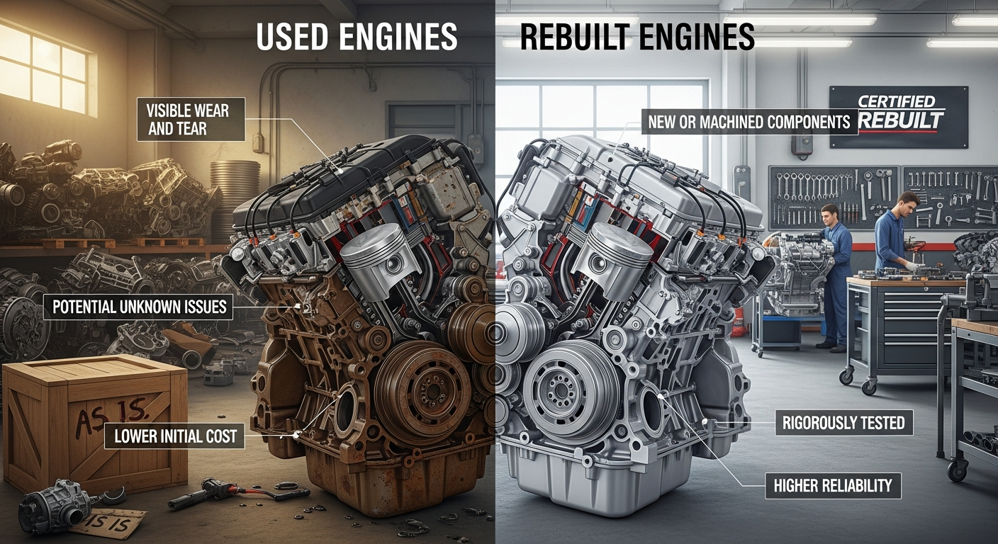 Used Engines vs. Rebuilt Options: Which One Fits Your Budget Best?