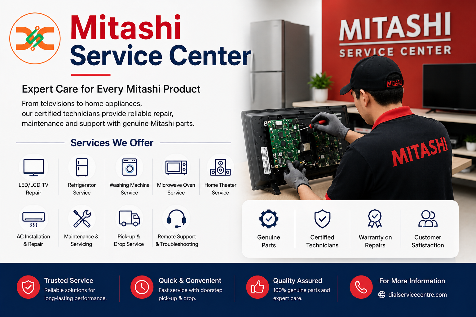 Is There a Warranty on Repairs Done at Mitashi Service Center?