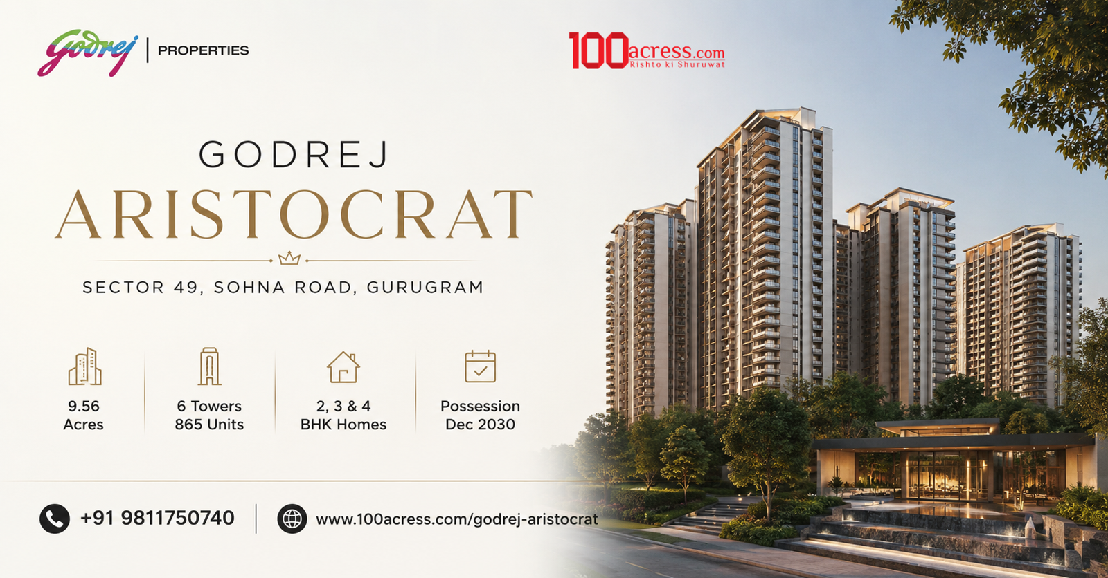 Godrej Aristocrat Sector 49 Gurgaon | Luxury Apartments Starting at ₹5.23 Cr