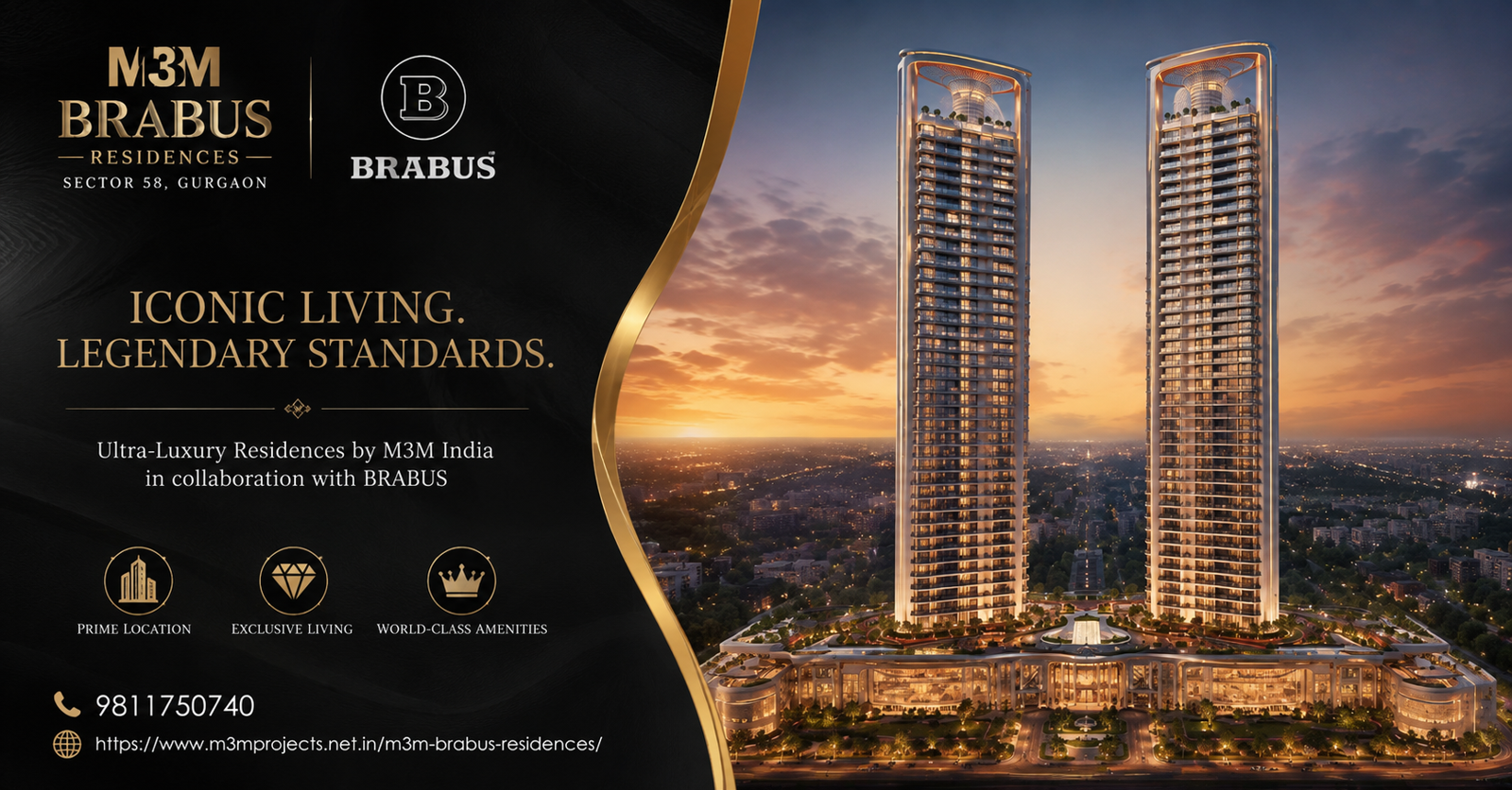 M3M Brabus Residences Sector 58 Gurgaon: The New Benchmark for Ultra-Luxury Homes