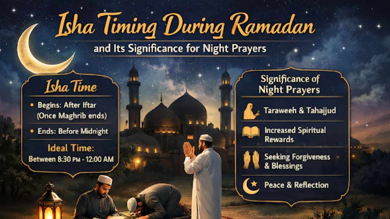 Isha Timing During Ramadan and Its Significance for Night Prayers