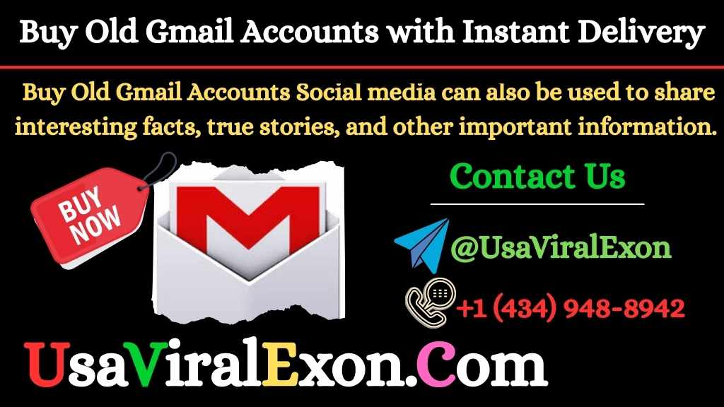 Top 5 Sites to Buy Old Gmail Accounts In (PVA & Aged) |