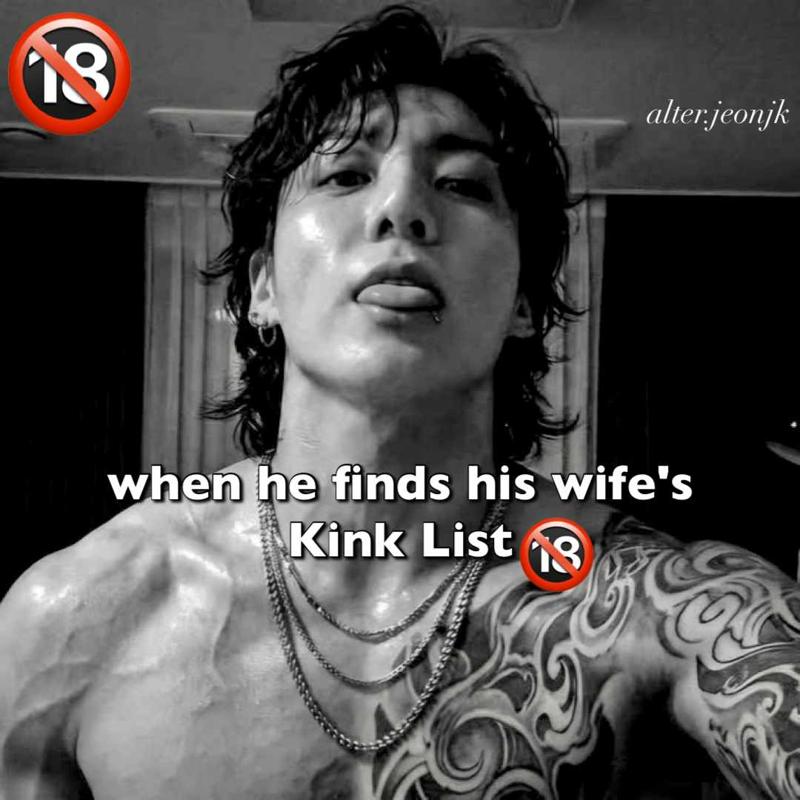 he finds his wife's kink-list