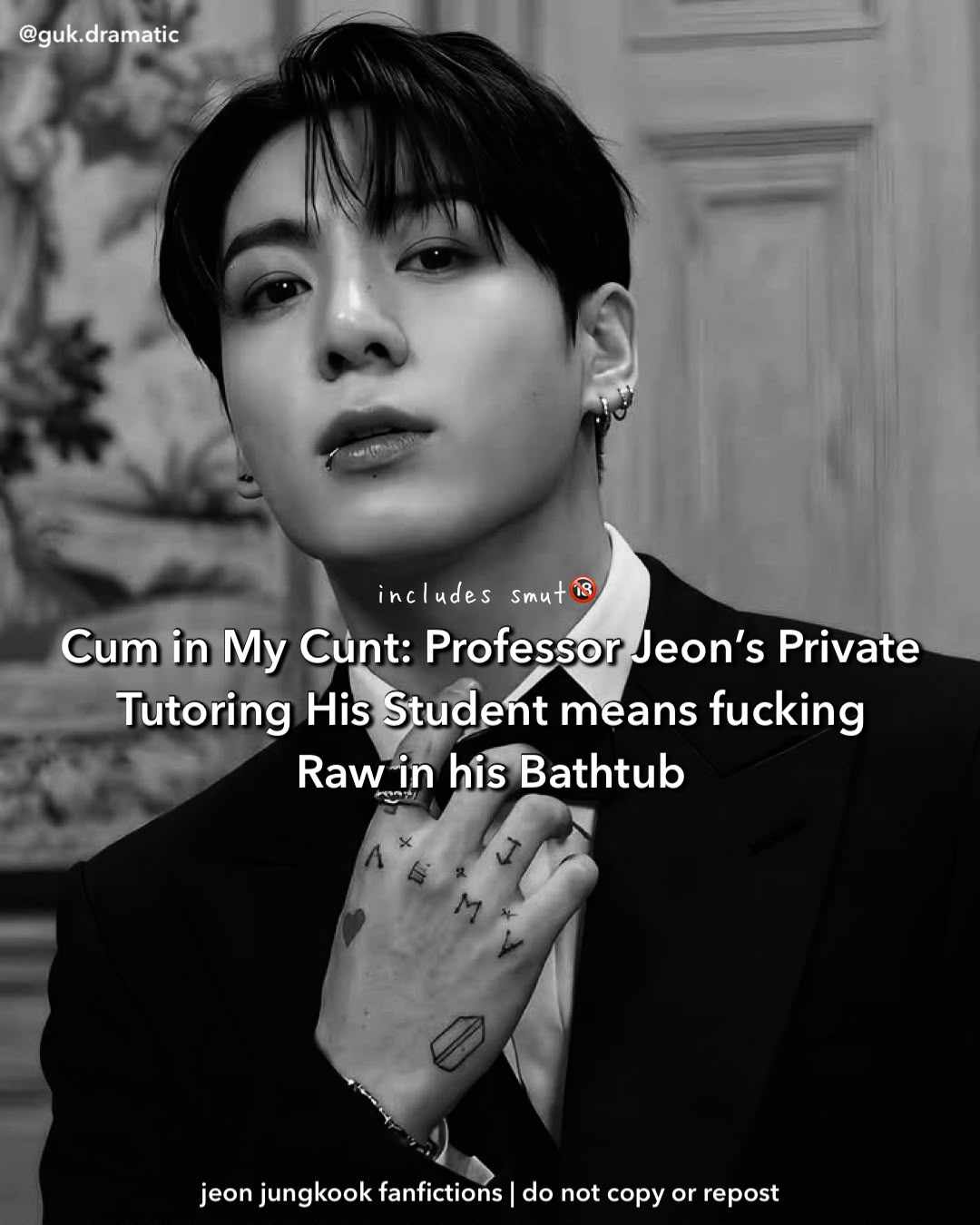 Cum in My Cunt: Professor Jeon’s Private Tutoring His Student means fucking Raw in the Bathtub