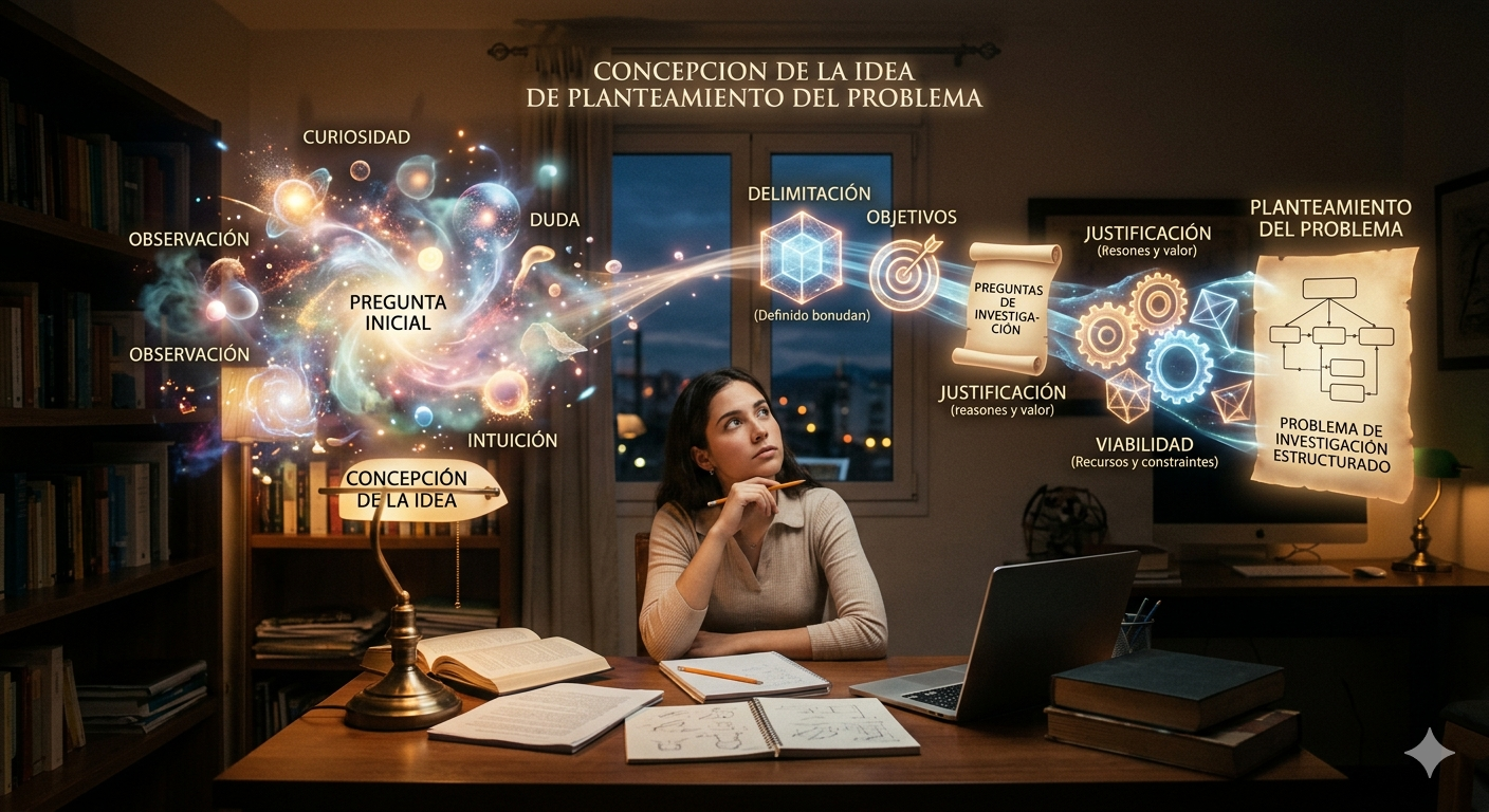 Concepcion de la idea de planteamiento del problema.