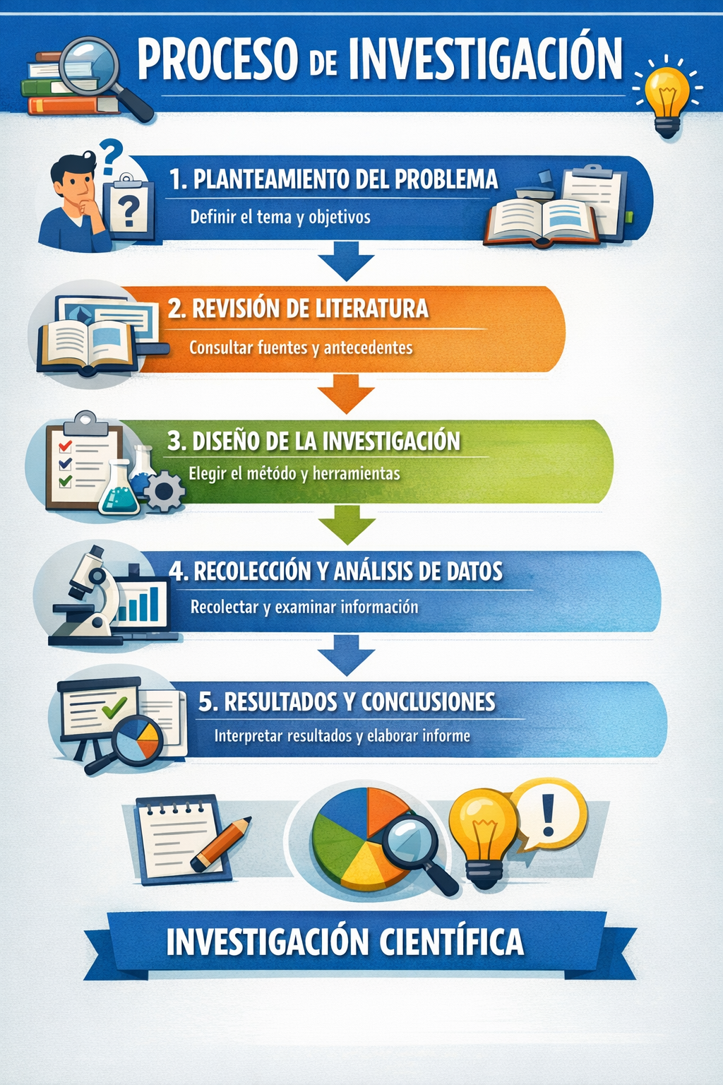 Proceso de investigación de 3 inteligencias artificial