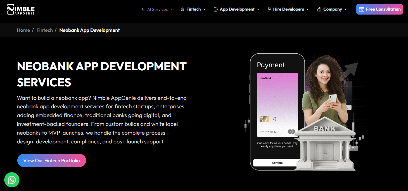 Neobank App Development Company - Nimble AppGenie