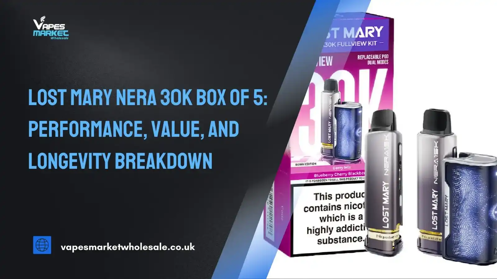 lost mary nera 30000 puffs box of 5 Lost Mary Nera 30K Box of 5: Performance, Value, and Longevity Breakdown