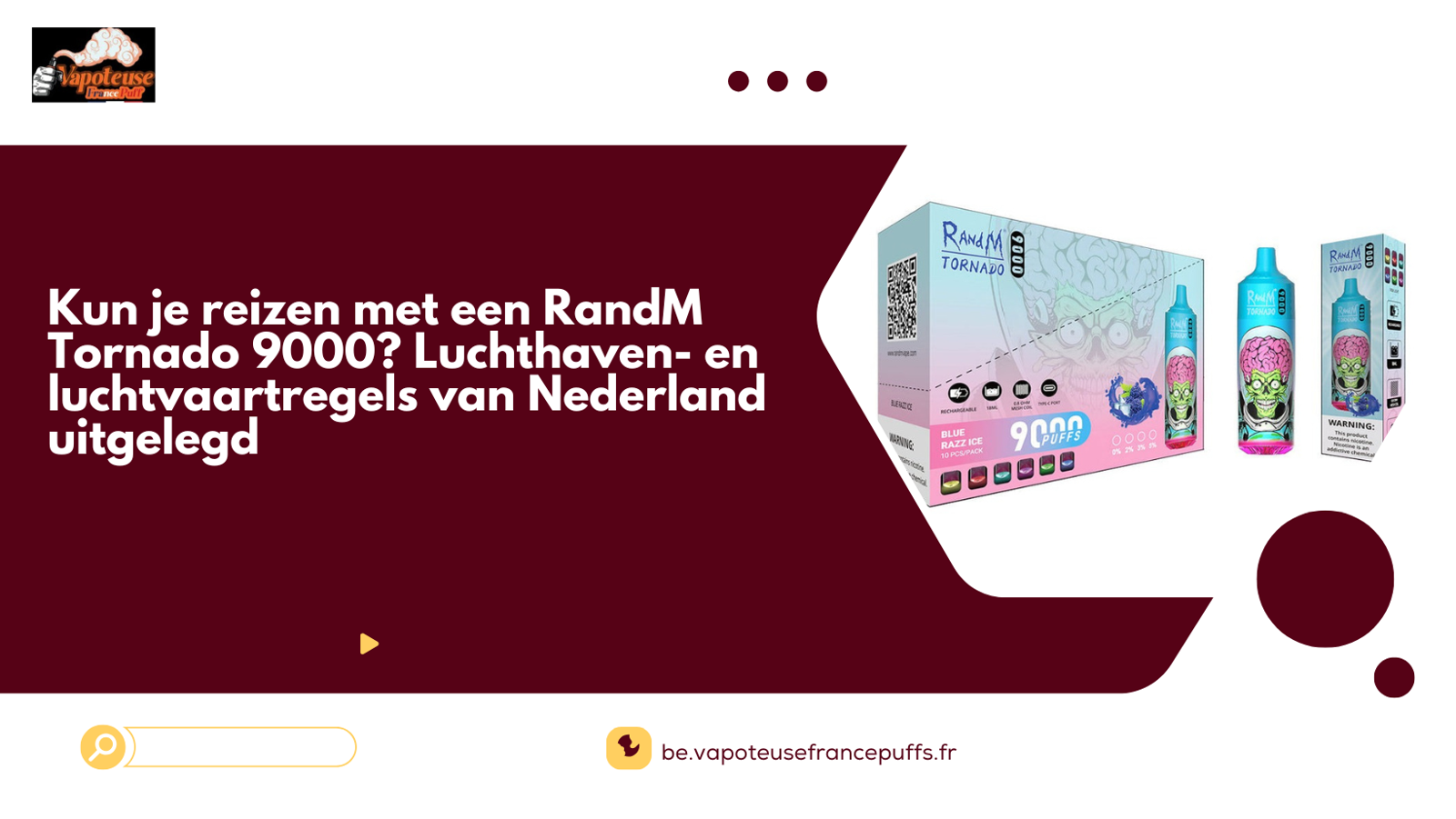 Kun je reizen met een RandM Tornado 9000? Luchthaven- en luchtvaartregels van Nederland uitgelegd