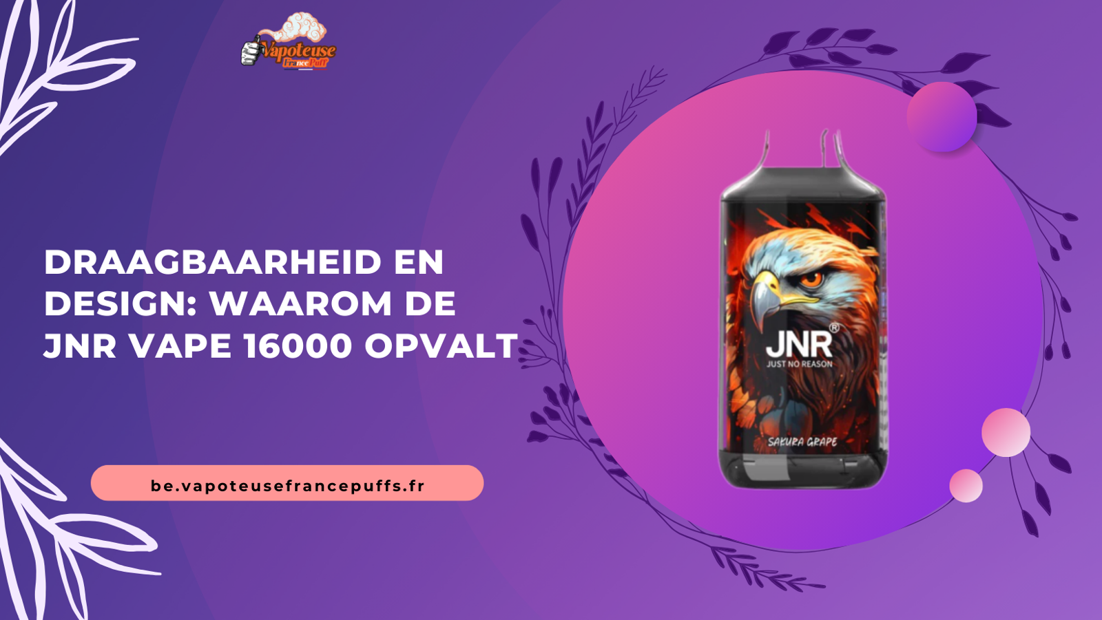 Draagbaarheid en Design: Waarom de JNR Vape 16000 Opvalt