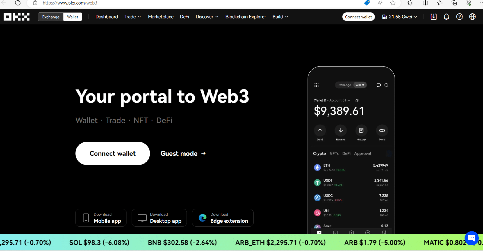 OKX Wallet | Download Extension | Crypto DeFi & Multi-Chain