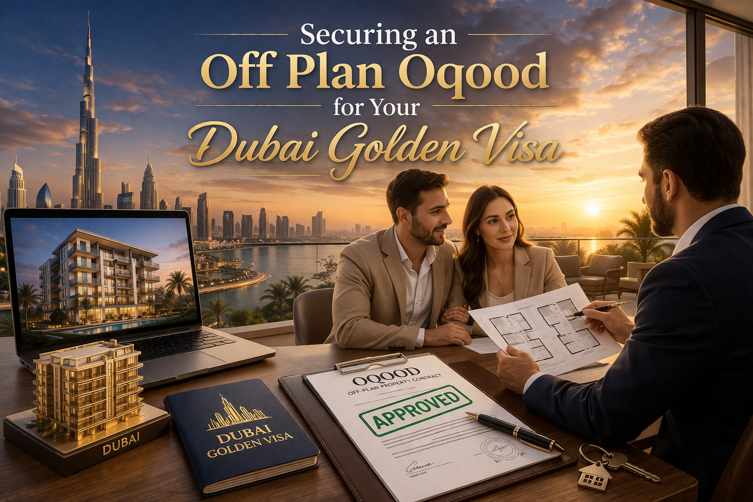 Securing an Off Plan Oqood for Your dubai golden visa