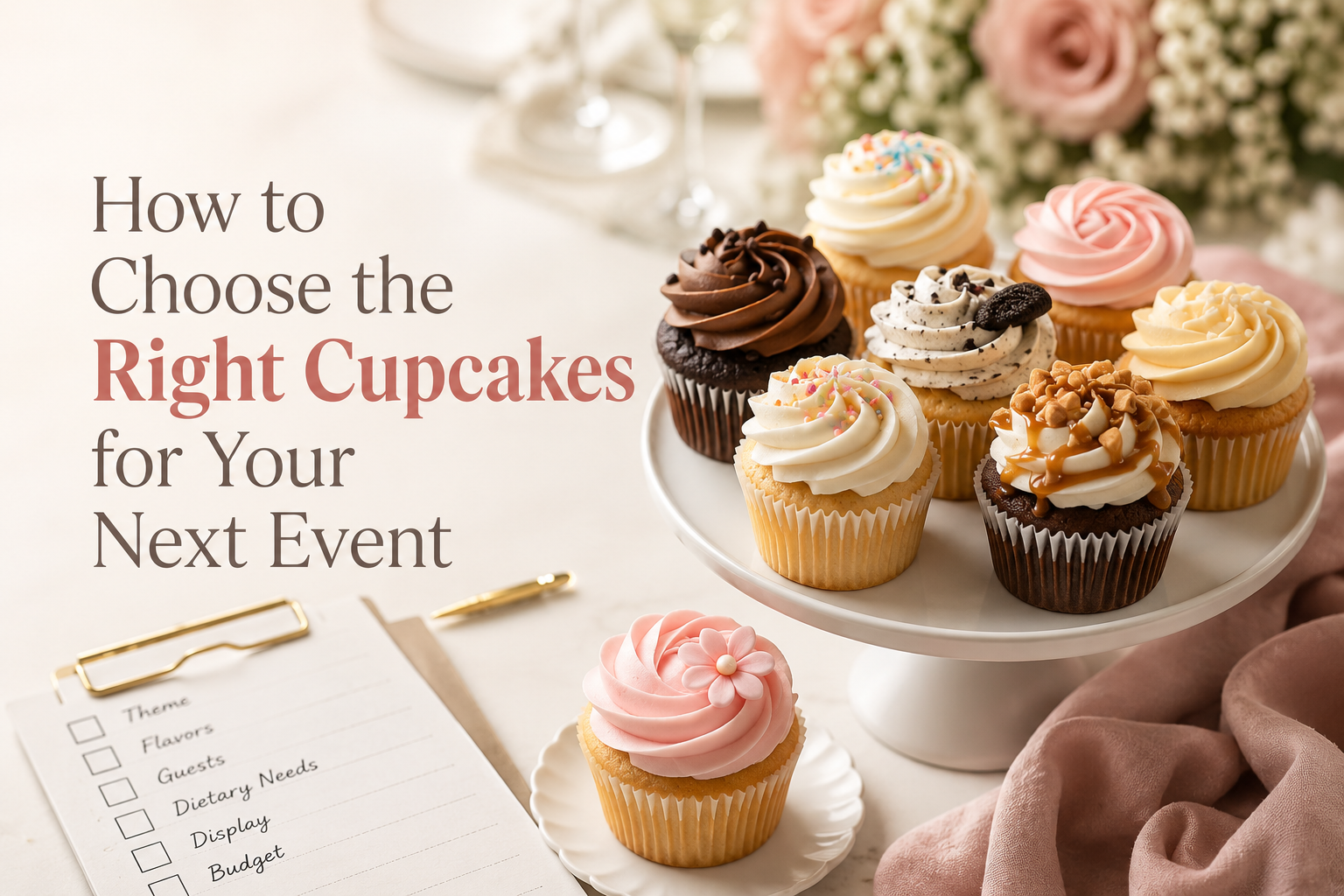 How to Choose the Right Cupcakes for Your Next Event