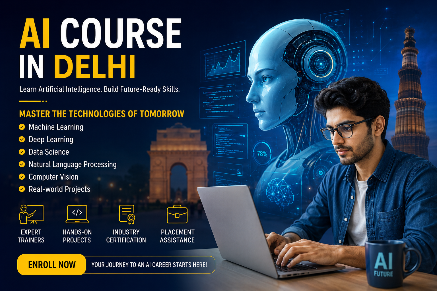 AI Course in Delhi: Engineers Riding High on an AI Wave