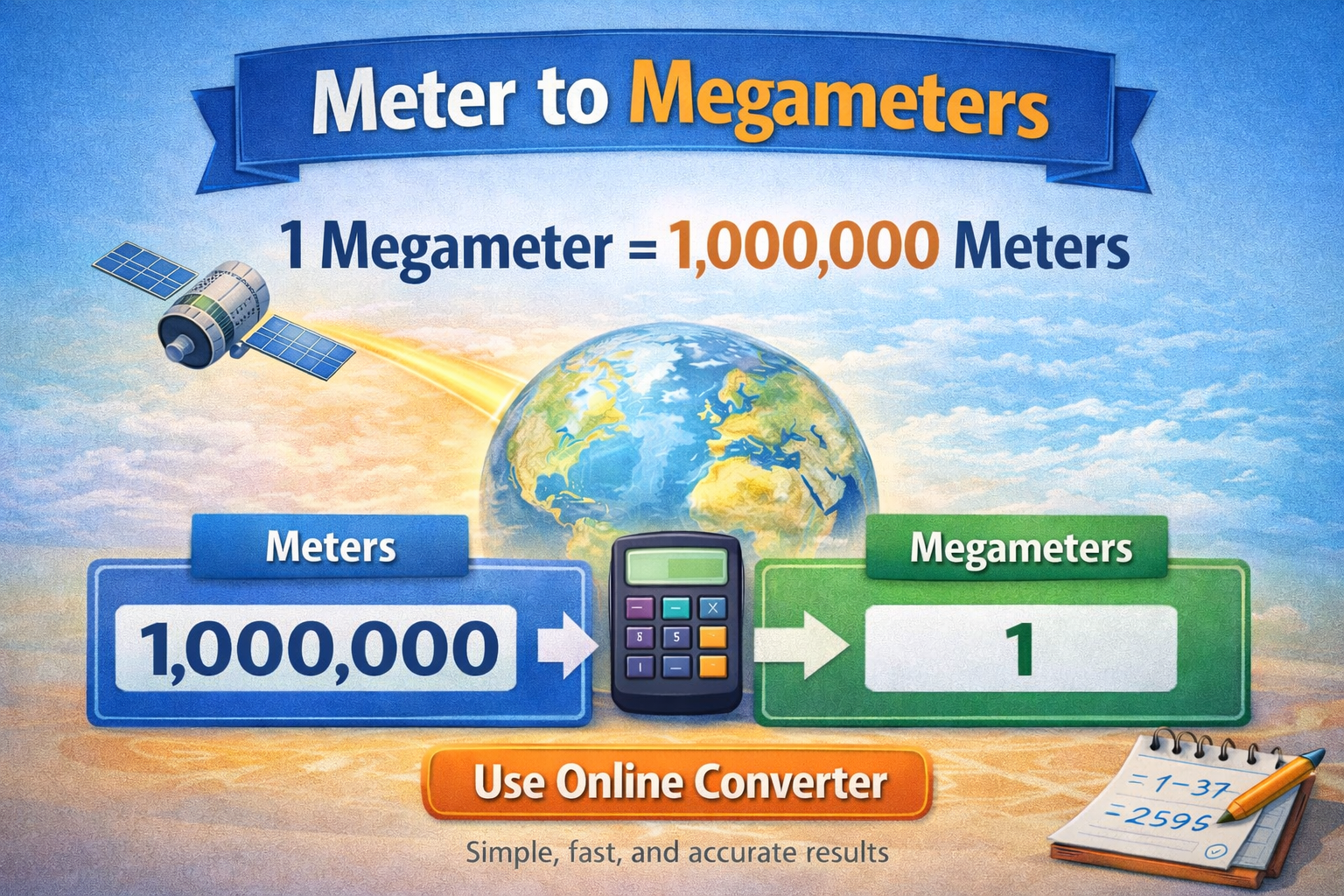 Meters to Megameters