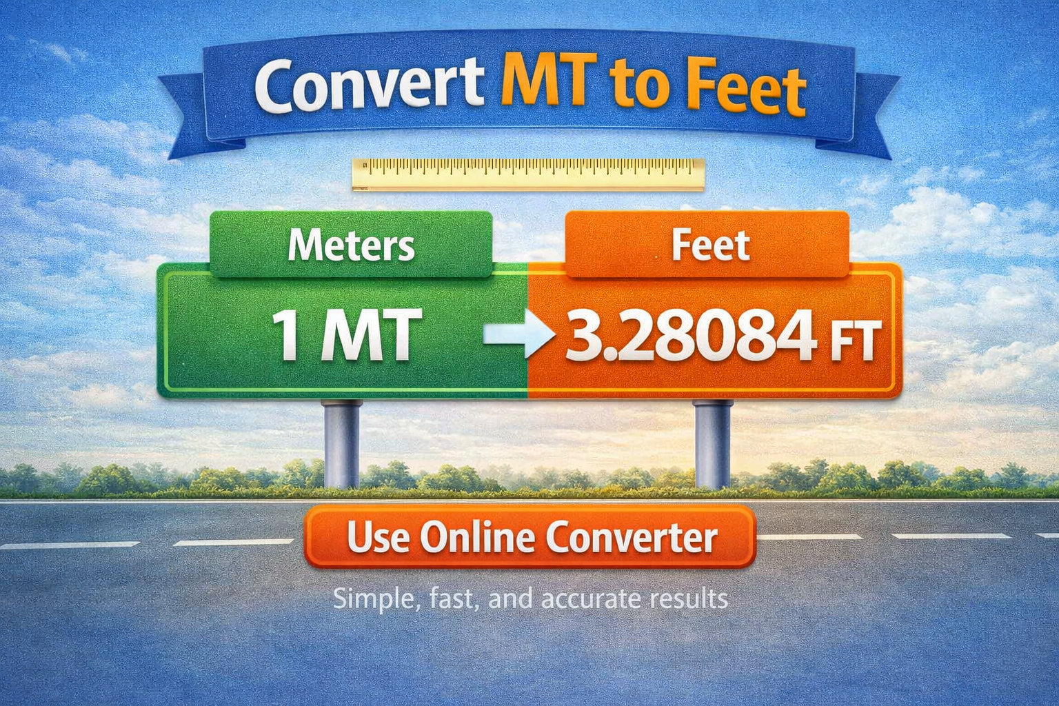 Convert MT to Feet – Fast Online Converter
