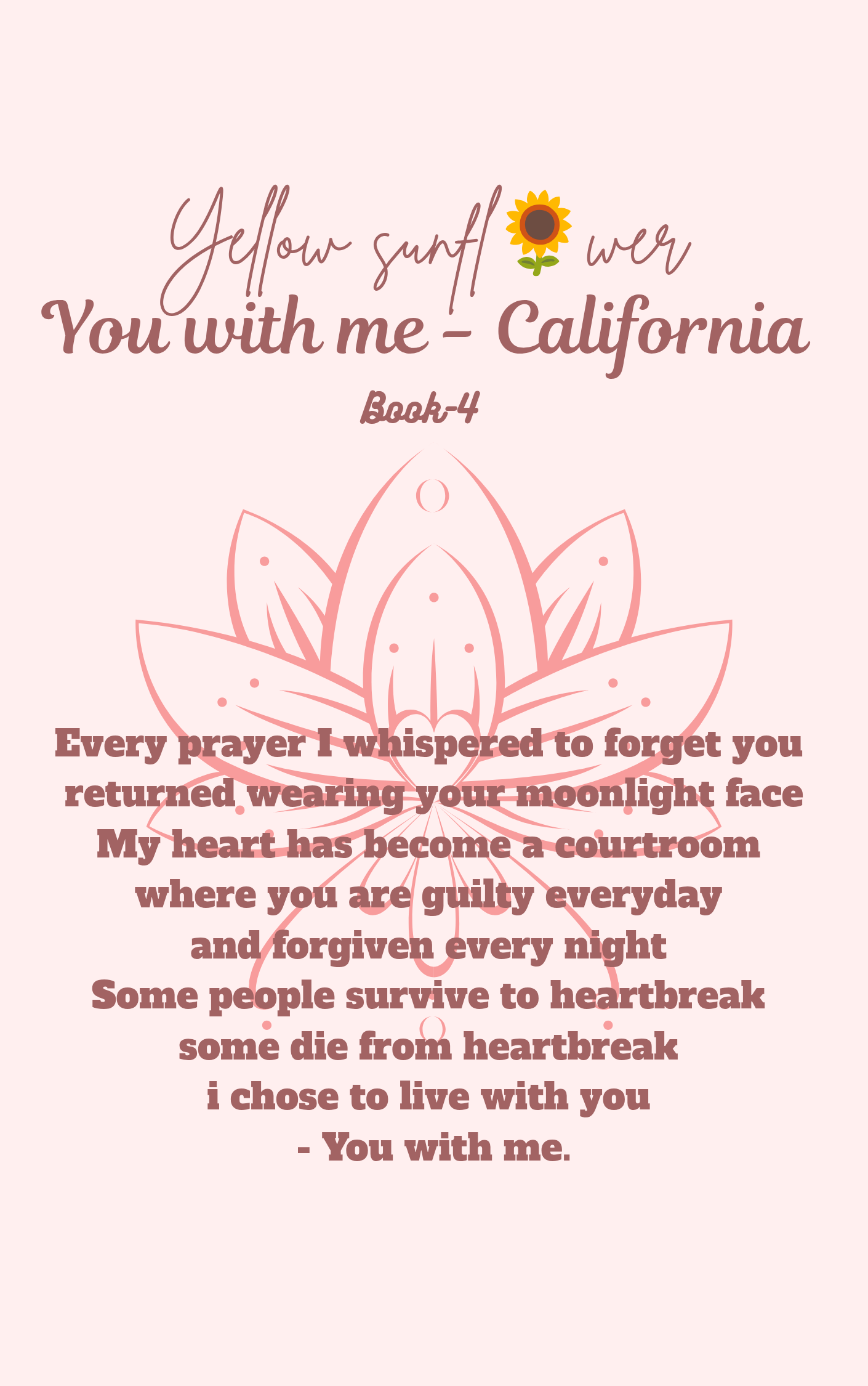 You with me - California.