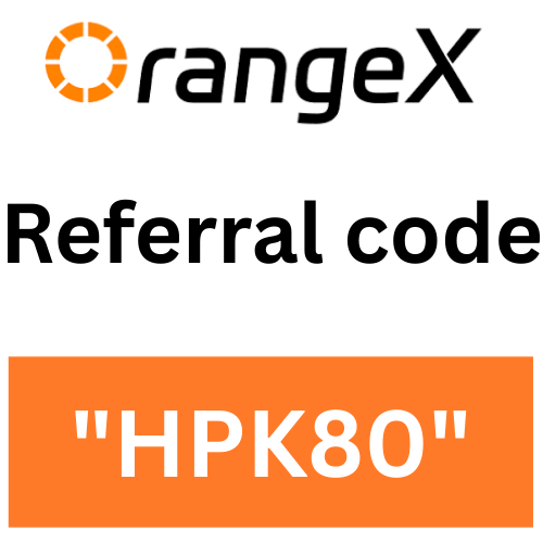 orangeX Referral code "HPK80" Get Upto 50% On Trading Fees