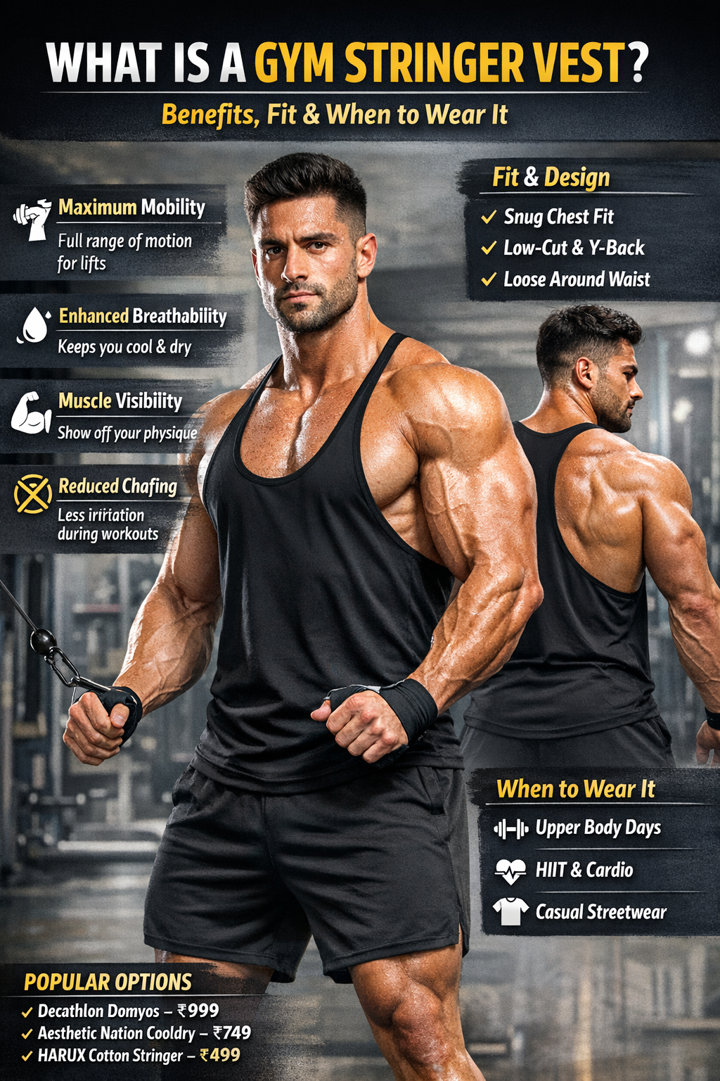 What Is a Gym Stringer Vest? Benefits, Fit & When to Wear It