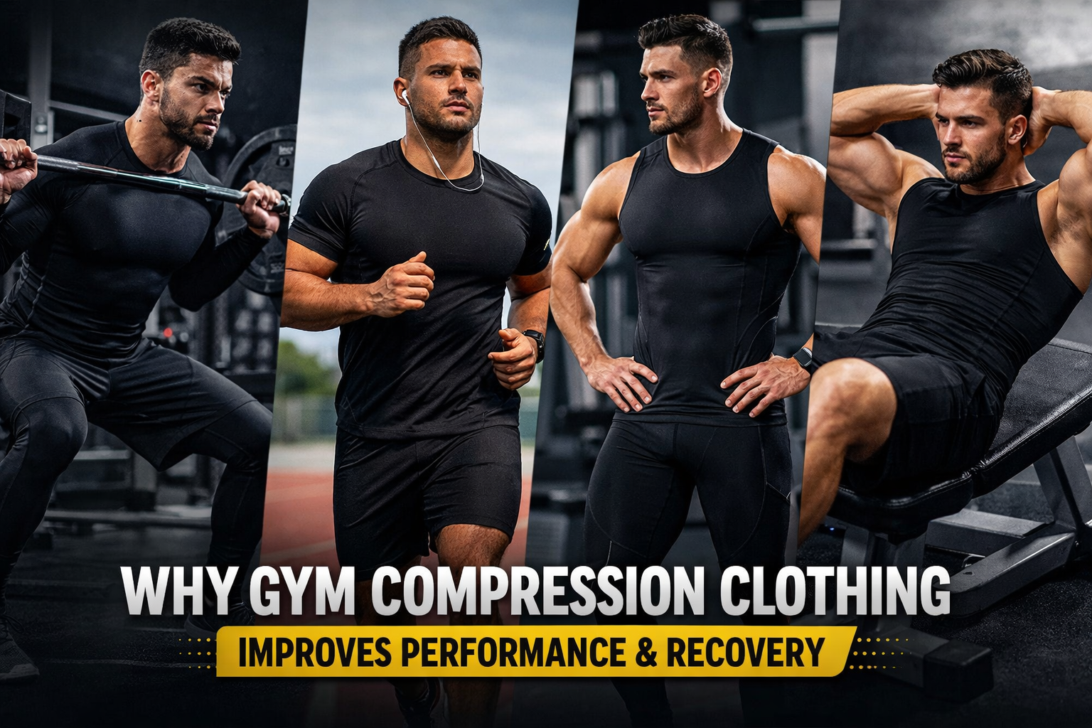 Why Gym Compression Clothing for Men Improves Performance & Recovery