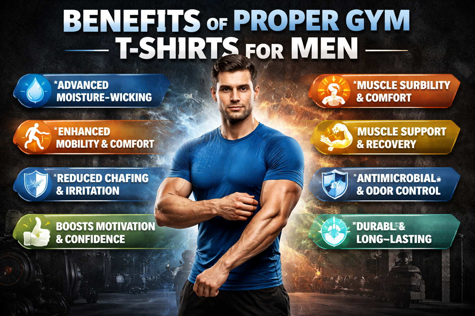 What Are the Benefits of Wearing Proper Gym T-Shirts for Men?