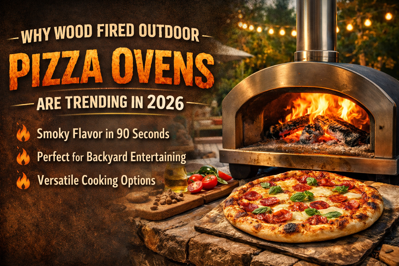 Why Wood Fired Outdoor Pizza Ovens Are Trending in 2026
