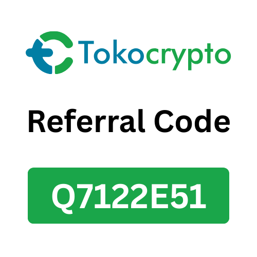 Tokocrypto Referral Code “Q7122E51” Get 20% Rebate On Trading Fee