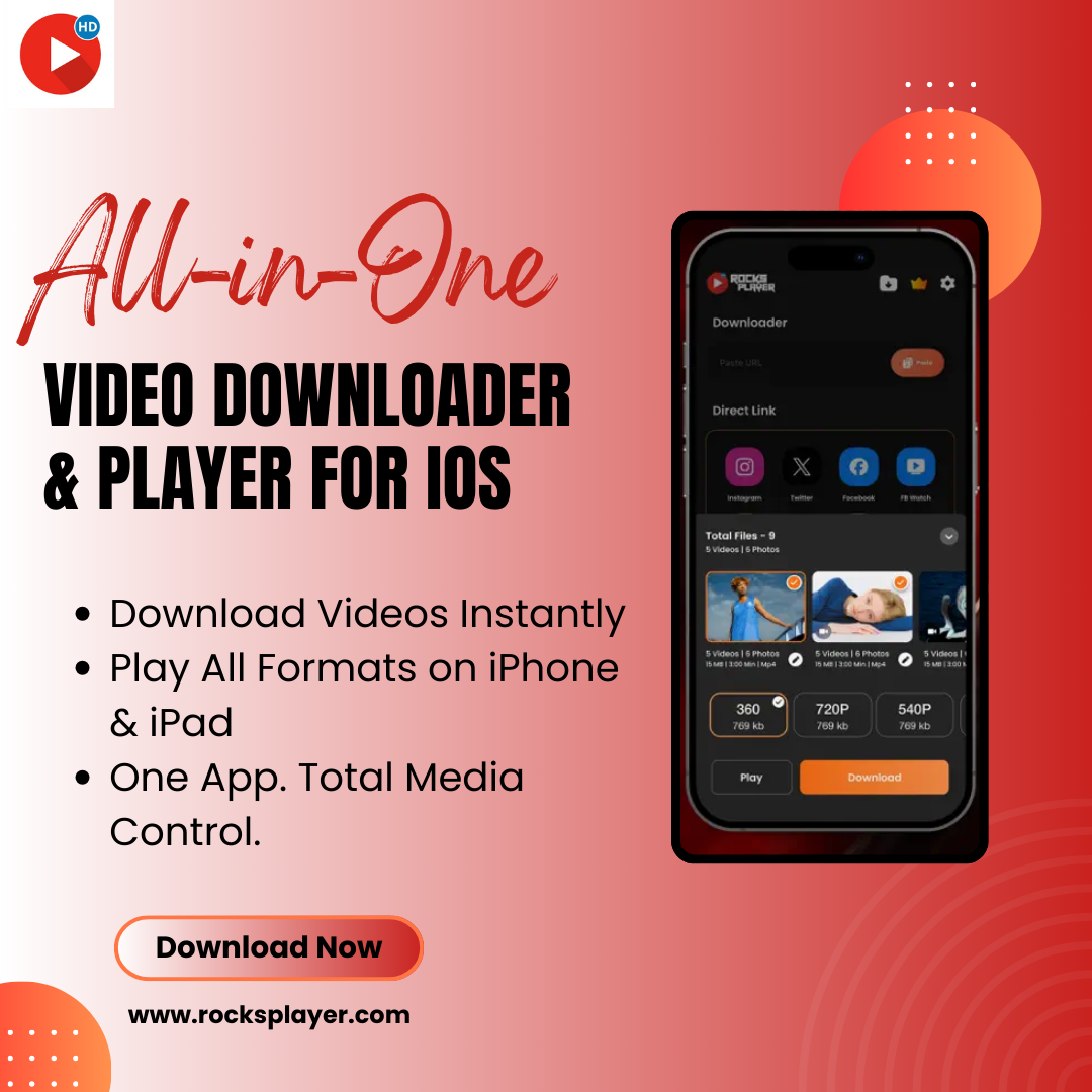 Rocks Video Player: A Powerful Video Downloader & Media Player for iPhone & iPad