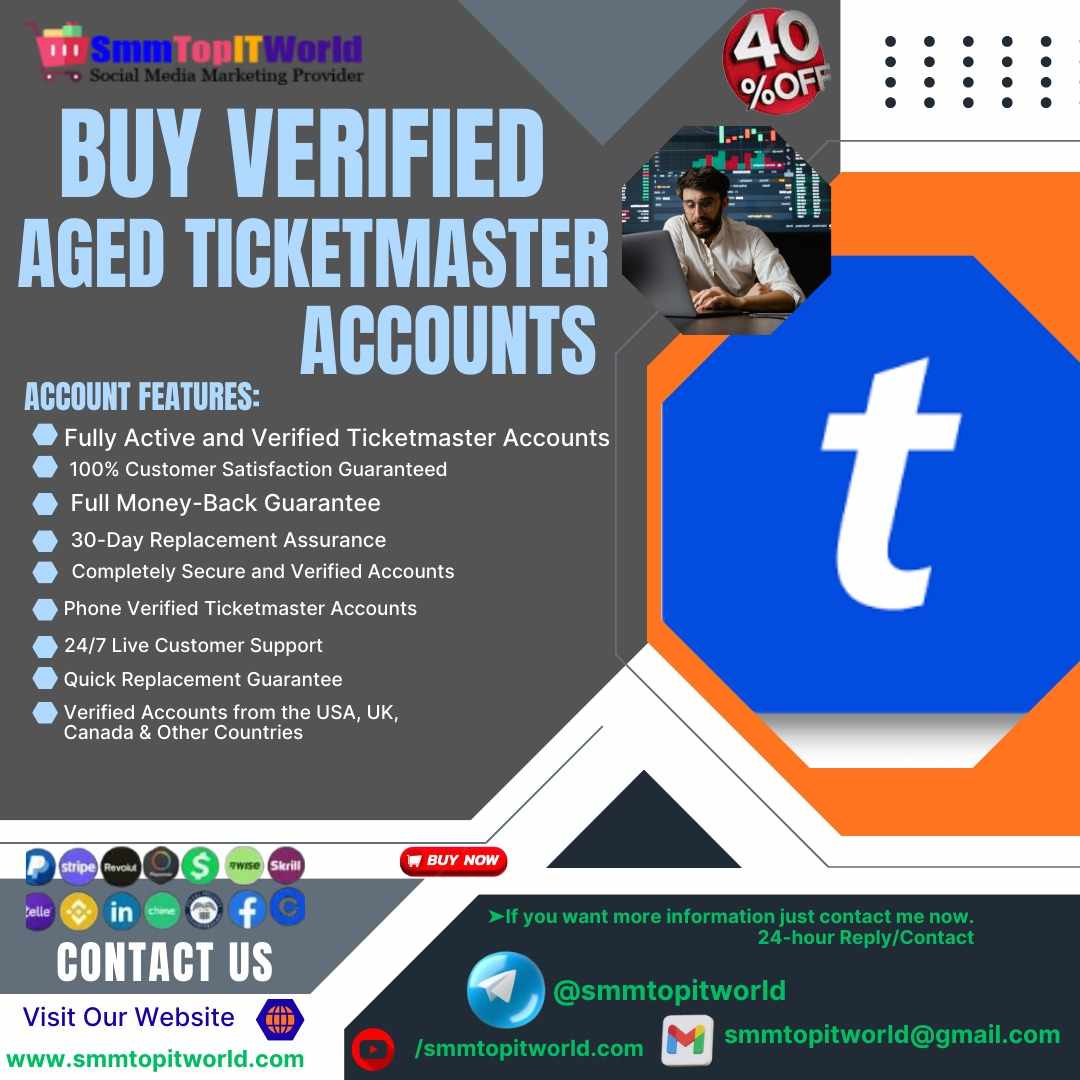 Buy Cheap Aged Ticketmaster Accounts – Best Value Deals