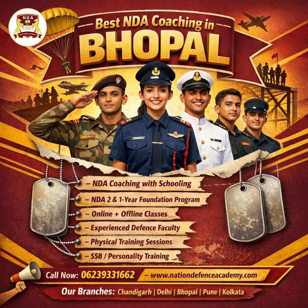 NDA After 10th in Bhopal – Foundation Courses, Training & Career Path