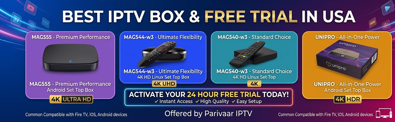 Best IPTV Box & Free Trial in USA