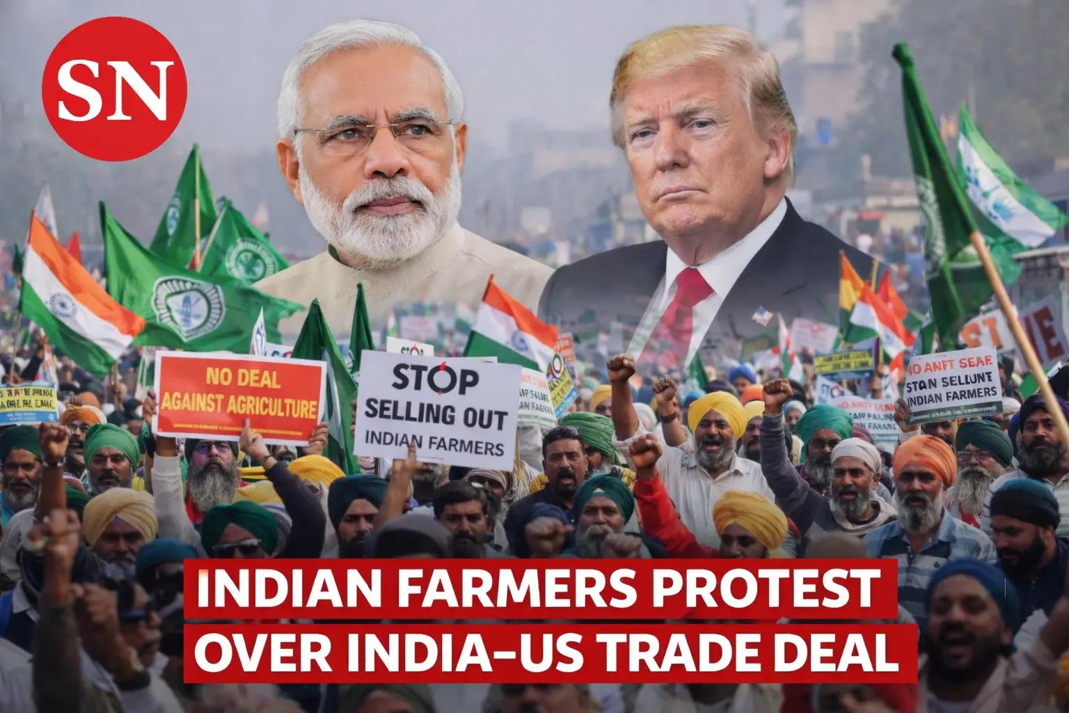 Farmers protest over U.S.-India trade framework, government defends pact