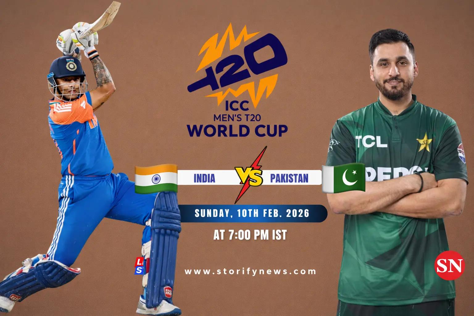 🇮🇳 vs 🇵🇰: Cricket’s Biggest T20 World Cup Rivalry Set for Another Chapter on 15 February
