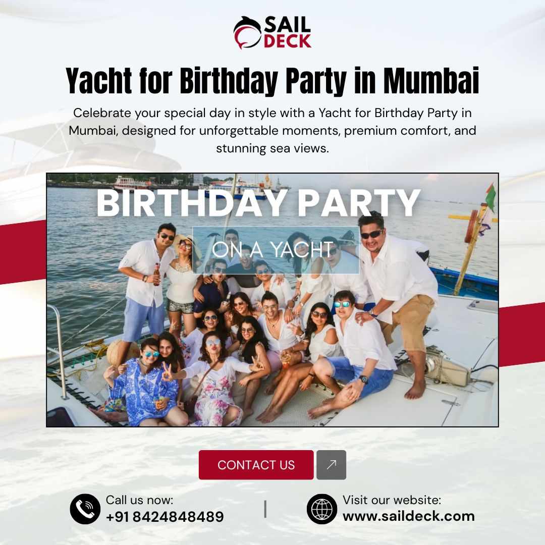 Luxury Yacht for Birthday Party in Mumbai – Book Now